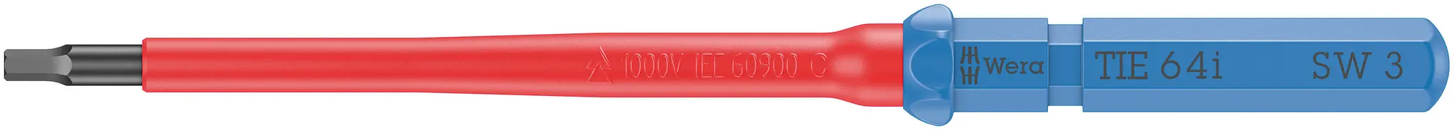 Produktfoto 1 von Wera VDE 1000V zugelassen 3 mm Isoliert, 157 mm