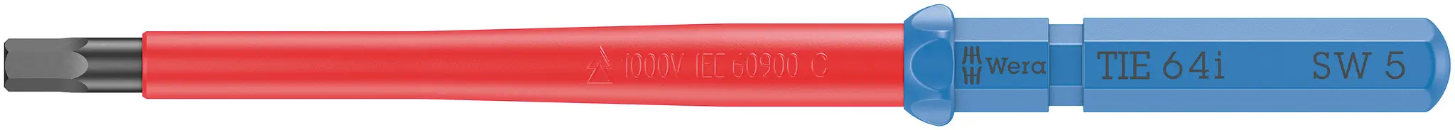Produktfoto 1 von Wera VDE 1000V zugelassen 5 mm Isoliert, 157 mm