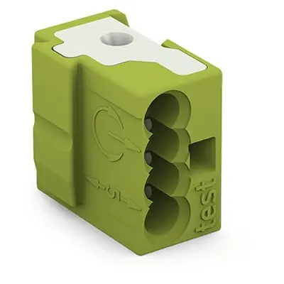 Produktfoto 1 von WAGO 243 Anschlussstecker 4 Hellgrün, 1 mm², 150 V Druckklemme