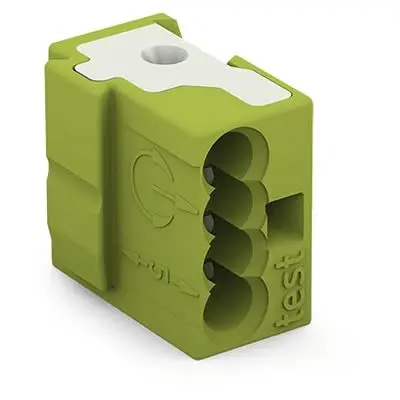 Produktfoto 1 von WAGO 243 Anschlussstecker 4 Hellgrün, 1mm², 150V Druckklemme