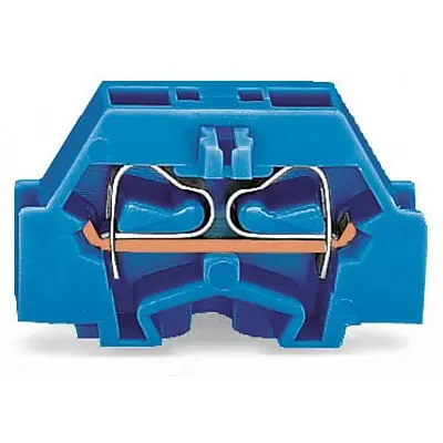 Produktfoto 1 von WAGO 261 Anschlussklemmenblock 2 Blau, 2.5 mm², 300 V Zugfederklemme