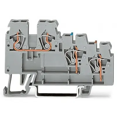 Produktfoto 1 von WAGO 270 Anschlussklemmenblock 3 Grau, 2.5 mm² Zugfederklemme