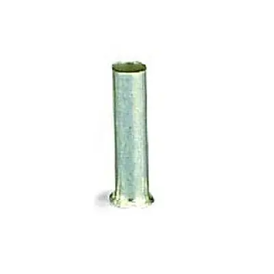 Produktfoto 1 von WAGO 216 Aderendhülse, Stift ø 2.1 mm, Silber, 8 mm, 8 mm, Unisoliert