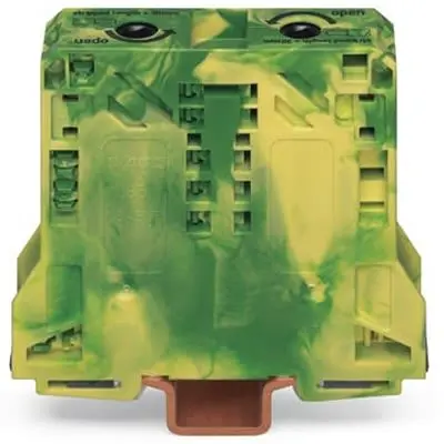 Produktfoto 1 von WAGO 281 Anschlussklemmenblock 2 Grün, Gelb, 50mm² Zugfederklemme