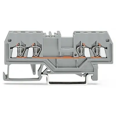Produktfoto 1 von WAGO 279 Anschlussklemmenblock 1 Grau, 1.5mm², 800V Zugfederklemme
