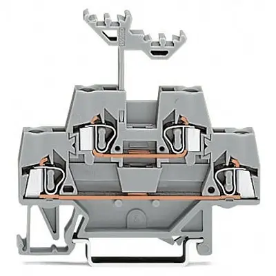 Produktfoto 1 von WAGO 280 Doppelstock Reihenklemmen 2 Grau, 2.5 mm² Zugfederklemme