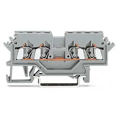 Produktfoto 1 von WAGO 280 Anschlussklemmenblock 4 Grau, 2.5mm², 600V Zugfederklemme