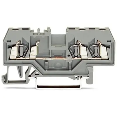 Produktfoto 1 von WAGO 280 Anschlussklemmenblock 1 Grau, 2.5mm², 800V Zugfederklemme