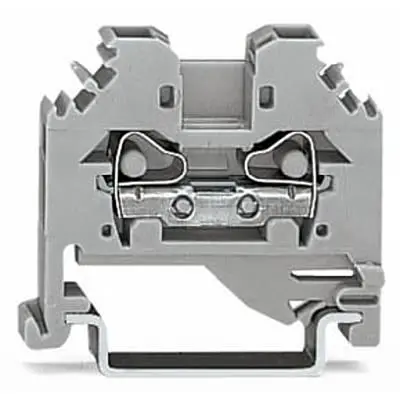 Produktfoto 1 von WAGO 281 Anschlussklemmenblock 2 Grau, 4mm² Zugfederklemme