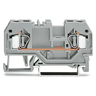 Produktfoto 1 von WAGO 281 Anschlussklemmenblock 1 Grau, 4 mm², 600 V Zugfederklemme
