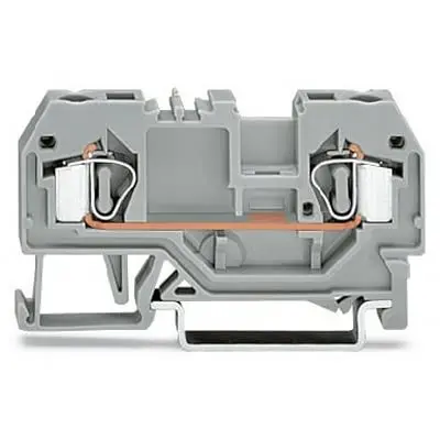 Produktfoto 1 von WAGO 281 Anschlussklemmenblock 1 Grau, 4mm², 600V Zugfederklemme