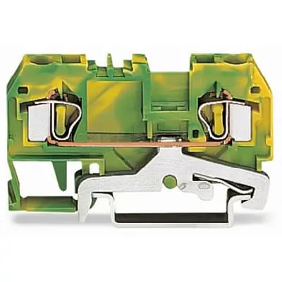 Produktfoto 1 von WAGO 281 Anschlussklemmenblock 1 Grün, Gelb, 4mm², 600V Zugfederklemme