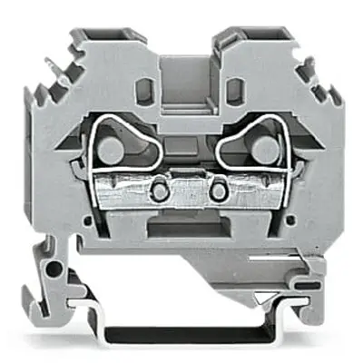 Produktfoto 1 von WAGO 282 Anschlussklemmenblock 2 Grau, 6 mm² Zugfederklemme