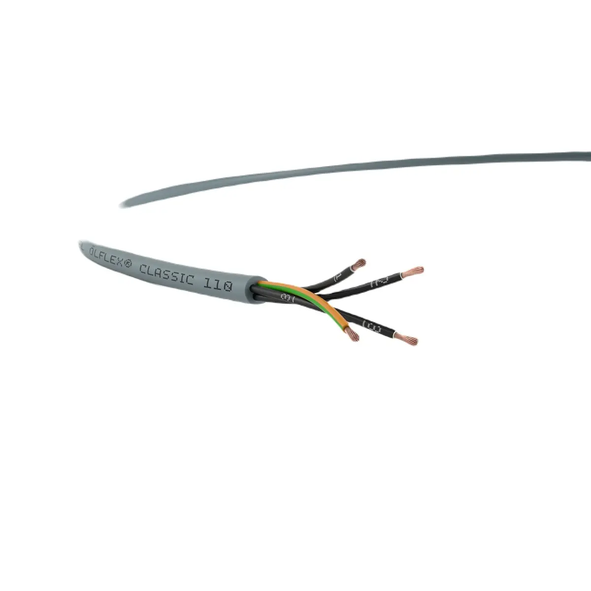 Produktfoto 1 von Lapp YY Steuerkabel, 10-adrig x 1 mm² 17 Ungeschirmt Silbergrau, 100 m, Polyvinylchlorid