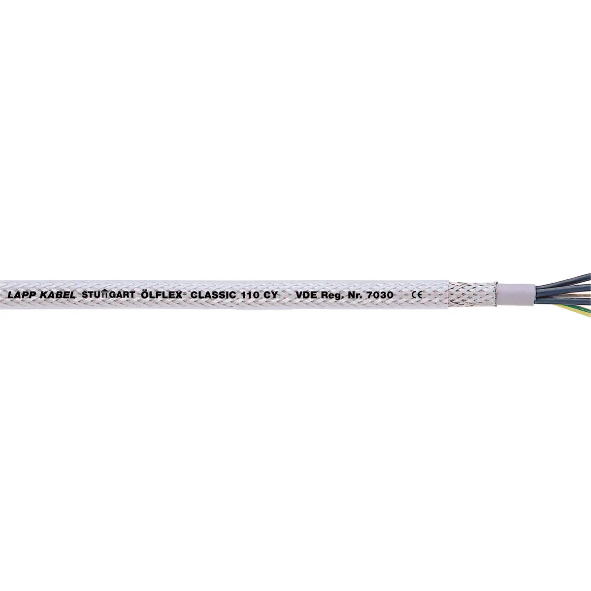 Produktfoto 1 von Lapp CY Steuerkabel, 4-adrig x 0.75 mm² 18 Geschirmt Klar, Polyvinylchlorid