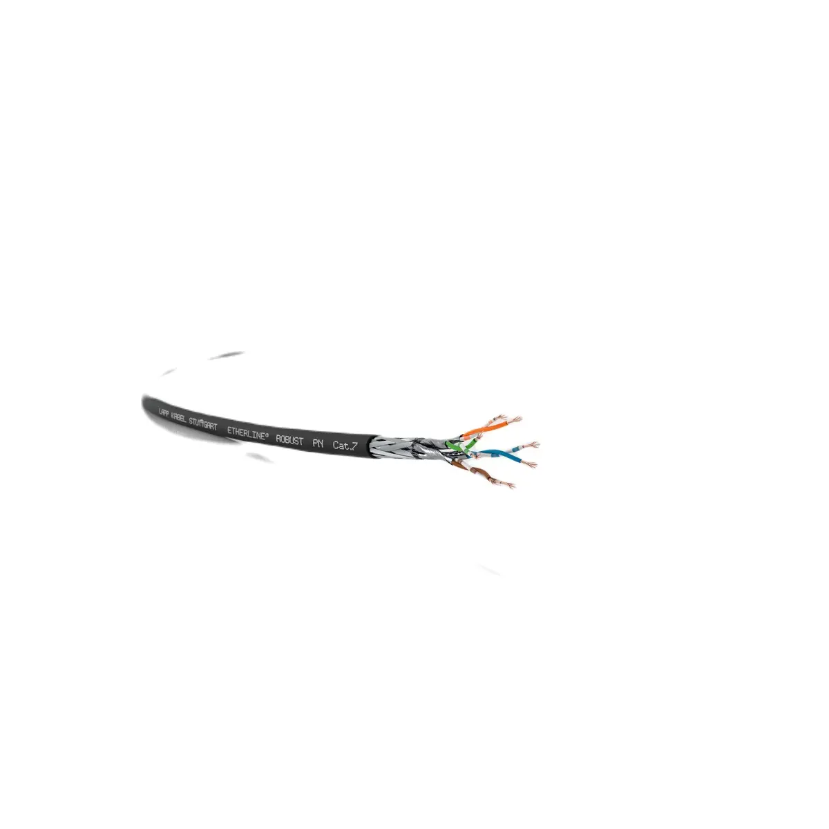 Produktfoto 1 von Lapp ETHERLINE Ethernetkabel Cat.7, Schwarz Verlegekabel Kupfergeflecht, Kunststofflaminierte Aluminiumfolie, TPE-V