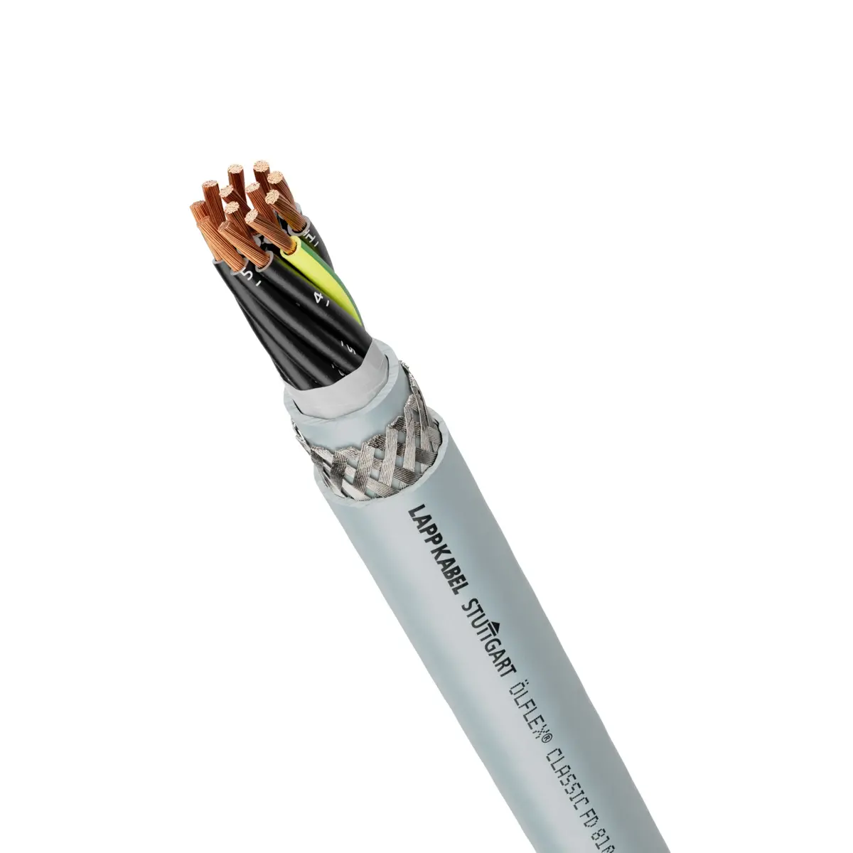 Lapp CY Steuerkabel, 3-adrig x 1.5 mm² 16 Geschirmt Silbergrau, Polyvinylchlorid
