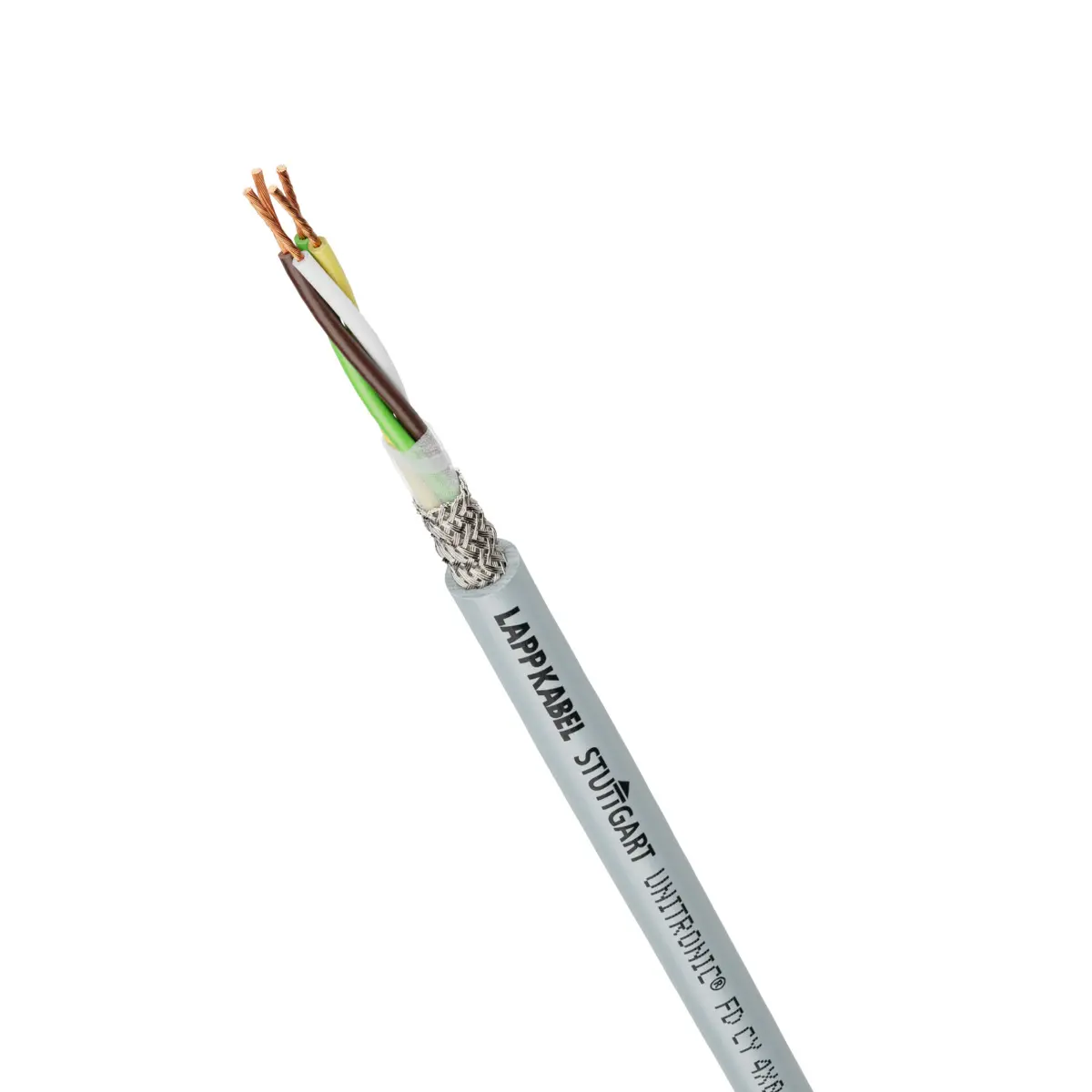 Lapp CY Steuerkabel, 18-adrig x 0.34 mm² 22 Geschirmt Grau, 100 m, Polyvinylchlorid