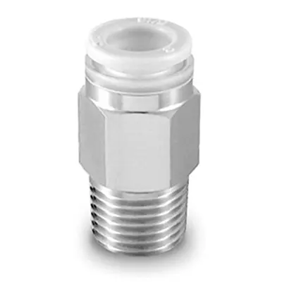 Produktfoto 1 von SMC KP KPQH08-00 Push-to-Connect, ISO 7-1, 1 Mpa Chemikalienbeständig
