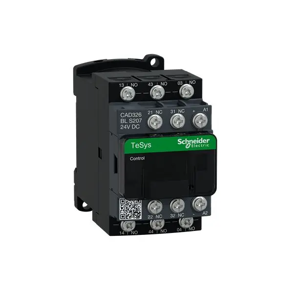 Produktfoto 1 von Schneider Electric TeSys Steuerrelais 24 V dc-Spule, 690V ac / 140 A 24 V dc 2.4 W 3 Schließer/2 Öffner