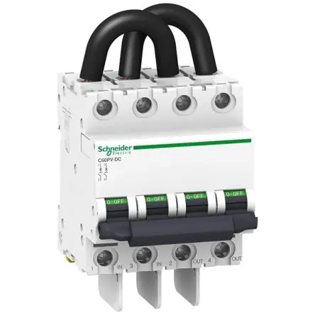 Produktfoto 1 von Schneider Electric Acti9 PV Schutzschalter Typ B, Pol 2-polig 13A, Abschaltvermögen 3 kA C120 800 V dc