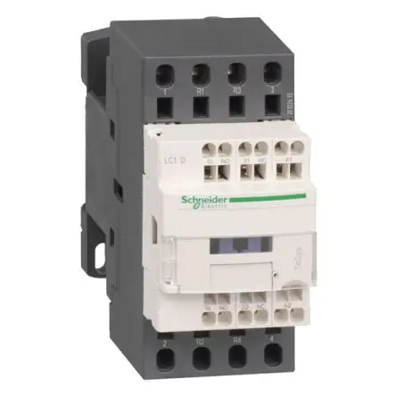 Produktfoto 1 von Schneider Electric TeSyS D Schütz, / 25A 7.5 kW 2 Schließer/2 Öffner, 24V dc / 25A 4P, 99 mm x 45mm