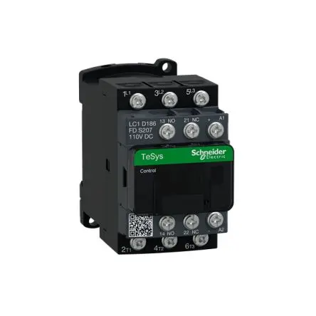 Produktfoto 1 von Schneider Electric TeSyS D Schütz 10 kW 3 Schließer, 440V dc / 18A 3P, 95 mm x 45mm