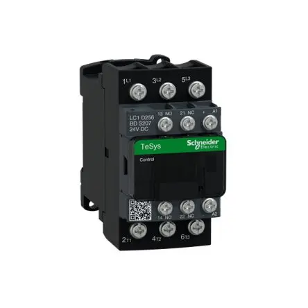 Produktfoto 1 von Schneider Electric TeSyS D Schütz 5.5 kW 3 Schließer, 24V dc / 25A 3P, 101 mm x 45mm