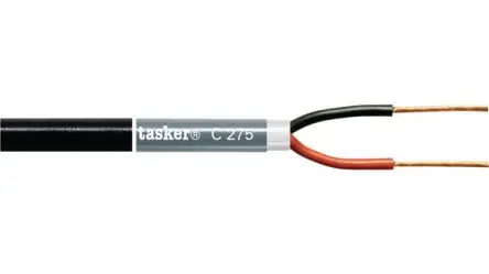 Produktfoto 1 von Tasker C275 Lautsprecherkabel 2-adrig, L. 100 m Schwarz