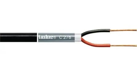 Produktfoto 1 von Tasker C276 Lautsprecherkabel 2-adrig, L. 100 m Rot