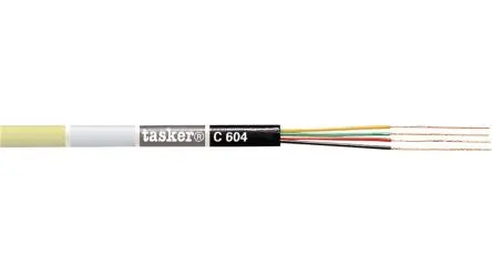 Produktfoto 1 von Tasker Datenkabel 0.08 mm² 100 m Ø 2.4 mm Polyvinylchlorid isoliert Schwarz