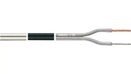 Produktfoto 1 von Tasker C100 Lautsprecherkabel 2-adrig, L. 100 m Weiß