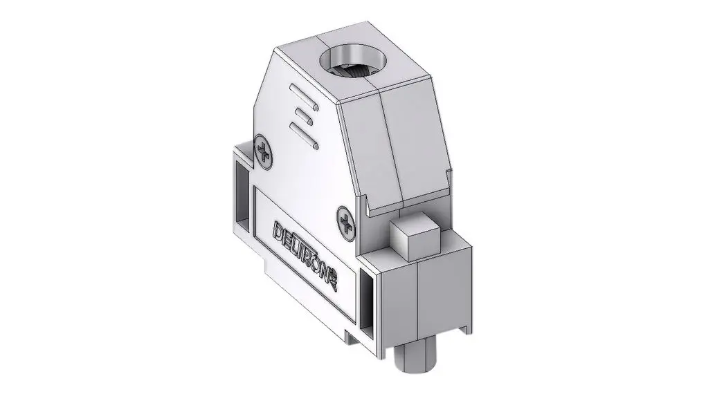 Produktfoto 1 von Deltron Connectors CTL D-Sub-Kunststoffabdeckung für D-Sub-Anschluss, Metallisch