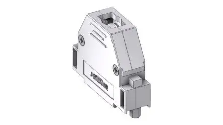 Deltron Connectors CTL D-Sub-Kunststoffabdeckung für D-Sub-Anschluss, Metallisch