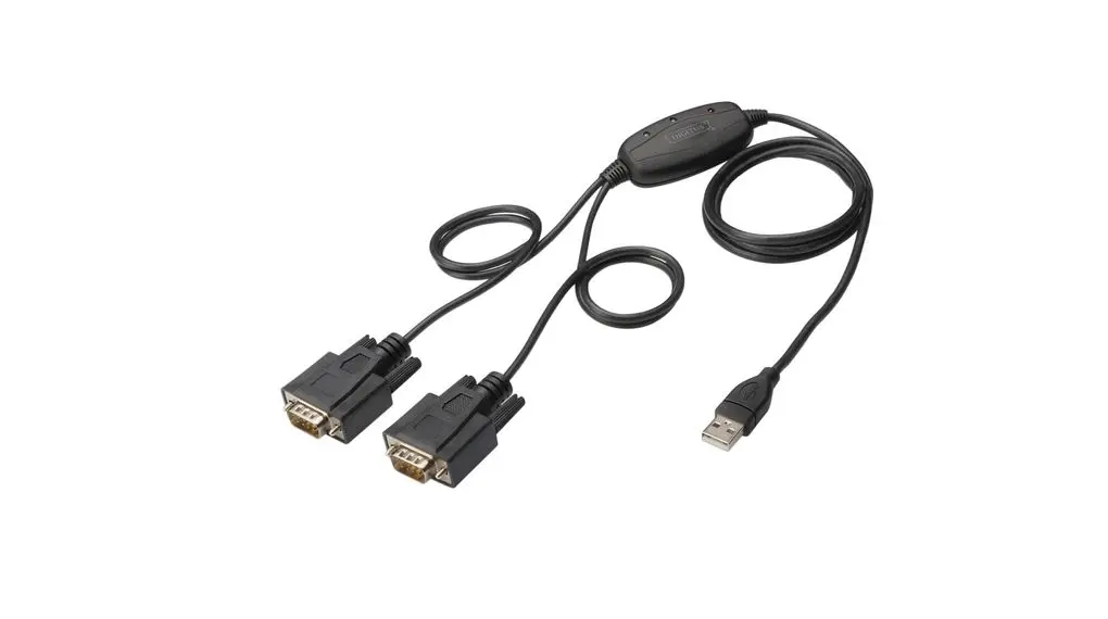 Produktfoto 1 von Digitus USB auf seriell Adapter, USB A, Sub-D 9-polig, Stecker, Stecker
