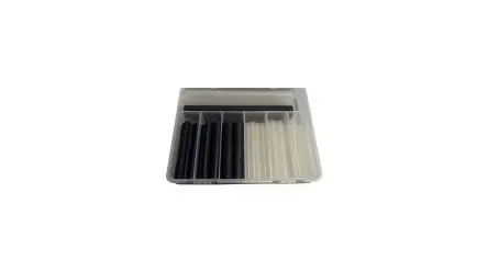 Produktfoto 1 von DSG-Canusa DERAY Schrumpfschlauch Kit, Polyolefin Klar, Schwarz Schrumpfrate 3:1