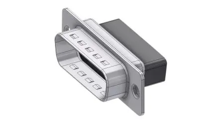 Produktfoto 1 von Deltron Connectors DTS D-Sub-Steckverbinder Gerade, 15-polig, Kabel Stecker, mit Schraubverschluss