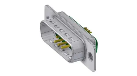 Deltron Connectors DTS D-Sub-Steckverbinder Gerade, 7-polig, Kabel Stecker, mit Kabel