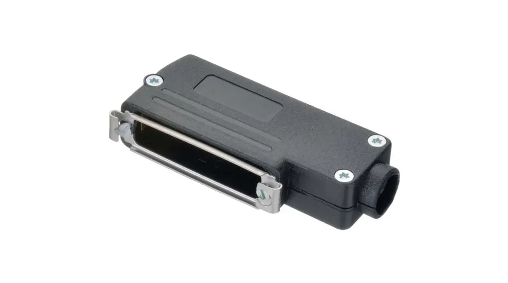 Produktfoto 1 von Deltron Connectors DSPK Haube für D-Subminiatur-Steckverbinder, 25 Kontakte, Schwarz
