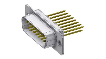 Produktfoto 1 von Deltron Connectors DT D-Sub-Steckverbinder Gerade, 15-polig, Kabel Stecker, mit Schraubverschluss