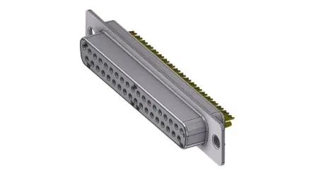 Produktfoto 1 von Deltron Connectors DT D-Sub-Steckverbinder Gerade, 37-polig, Kabel Stecker, mit Schraubverschluss
