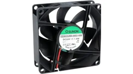 Produktfoto 1 von Sunon EF Axiallüfter, Kugel, 24V dc / 1.44 W 72 mA, 4500 U/min, 23 cfm 60 mm 60mm 20 mm