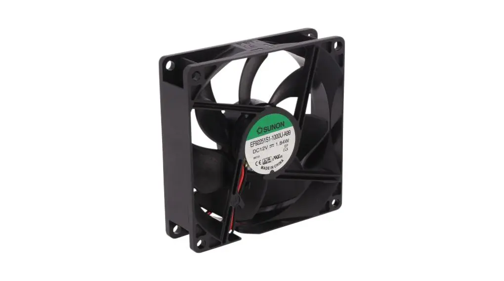 Sunon dc-Axiallüfter, 12 V DC / 1.84W, 92 x 92 x 25mm, 51.5cfm