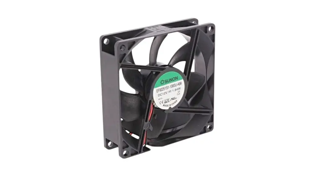 Produktfoto 1 von Sunon dc-Axiallüfter, 24 VDC / 1.44W, 92 x 92 x 25mm, 51.5cfm