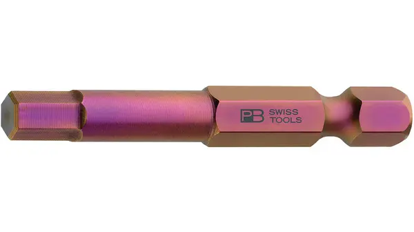 Produktfoto 1 von PB SWISS TOOLS 1/4 in 2.5 mm Sechskant Schraubbit, Sechskant Stahl, 10-teilig, 50 mm