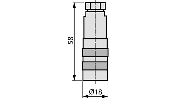 Novotechnik EEM M16 Rundsteckverbinder Buchse 1-polig Buchse 10mA Klemme IP40