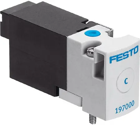 Produktfoto 1 von Festo MHA1 197019 Pneumatik-Magnetventil Monostable M5, Elektrisch-betätigt 12V dc