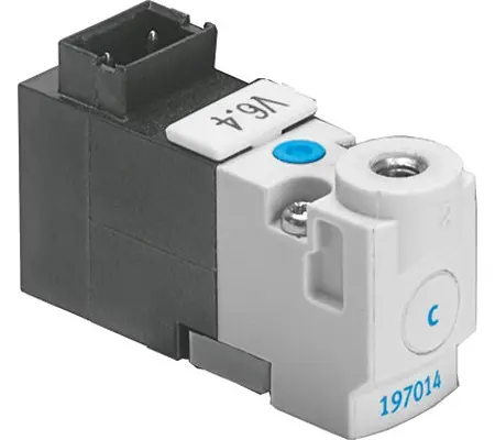 Produktfoto 1 von Festo MHP1 Pneumatik-Magnetventil Monostable M3, Elektrisch-betätigt 5V dc