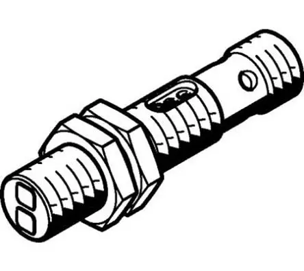 Produktfoto 1 von Festo Zylindrisch Optischer Sensor, Diffus, PnP Ausgang, M12-Stecker