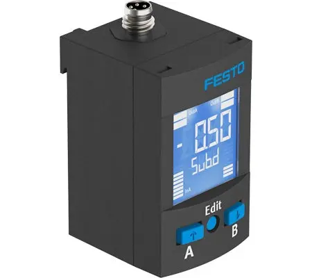 Produktfoto 1 von Festo Drucksensor, 0 bar bis 10 bar 30 V dc, IP65, IP40 50 °C